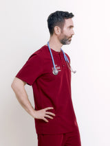 Three Button Henly Neckline Top MAT03