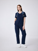 Zip Pocket V-Neck Top WAT02