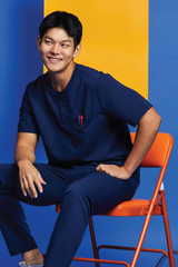 Three Button Henly Neckline Top MAT03