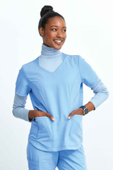 Zip Pocket V-Neck Top WAT02