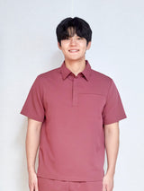 Plain Collar Top MAT06