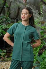 Zip Round-neck Top WAT05