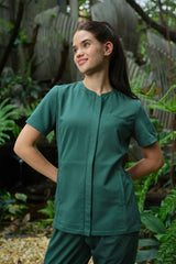 Zip Round-neck Top WAT05