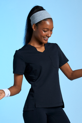 Chest Pocket V-Neck Top WAT03