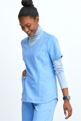 Zip Pocket V-Neck Top WAT02