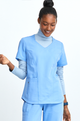 Zip Pocket V-Neck Top WAT02