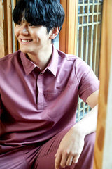 Plain Collar Top MAT06