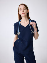 Zip Pocket V-Neck Top WAT02