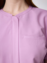 Zip Round-neck Top WAT05