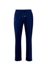 Navy blue pants on a white background